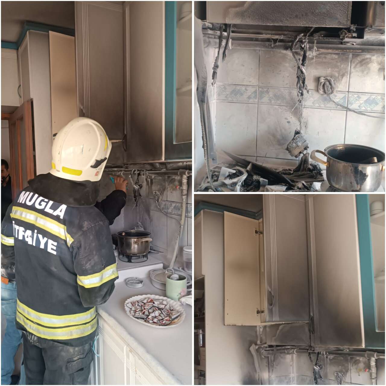 Menteşe’de Apartmanda Aspiratör Yangını: Kısa Süreli Panik Yaşandı 3